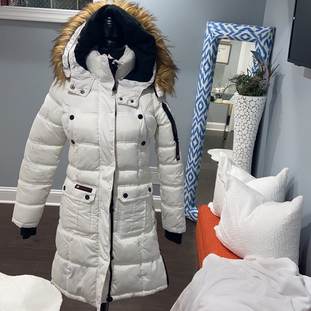 Canada Weather-gear White pants length coat (S)